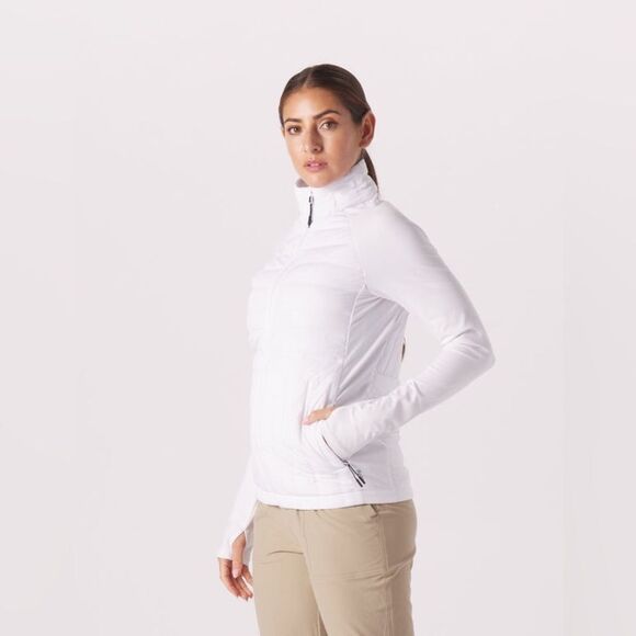 Glyder Pure Puffer Long Sleeve Quilted Full Zip Jacket in White size XL AS-IS - Picture 3 of 13